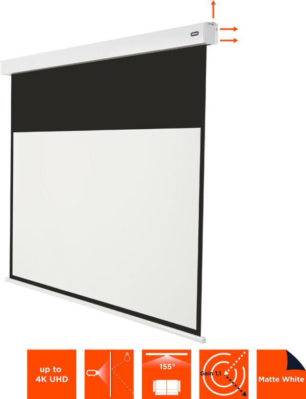 Ecran de projection celexon motorisé PRO PLUS sur batterie V2.0 300 x 169 cm – Image 2