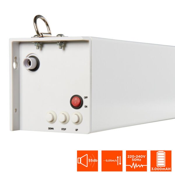 Ecran de projection celexon motorisé PRO PLUS sur batterie V2.0 300 x 169 cm – Image 8