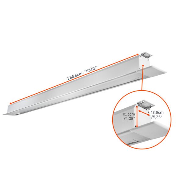 Ecran encastrable au plafond motorisé celexon PRO Plus 240 x 135 cm – Image 2