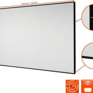 Écran sur cadre celexon Home Cinéma à toile Haut Contraste 244 x 137 cm, 110" - Dynamic Slate ALR