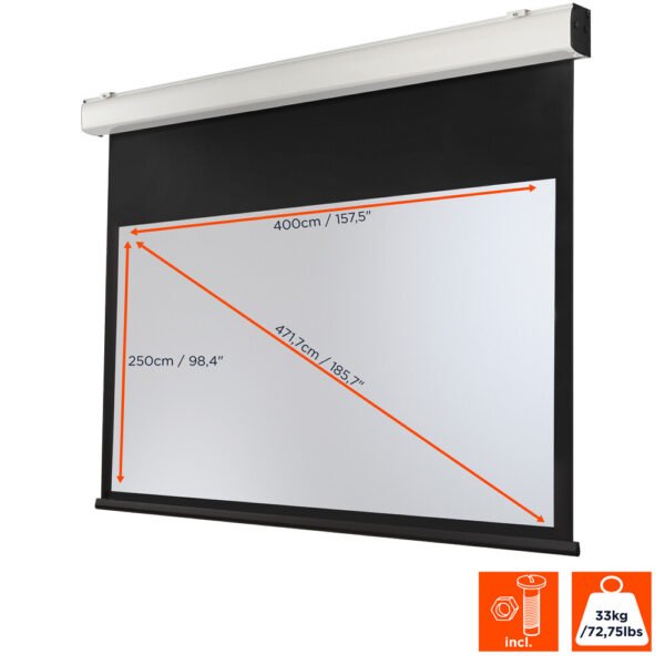Ecran de projection celexon Motorisé Expert XL 400 x 250 cm – Image 2