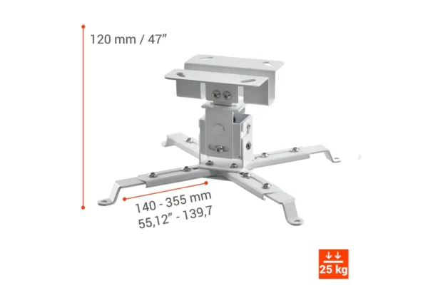 Universal ceiling mount celexon MultiCel1200W – Image 2