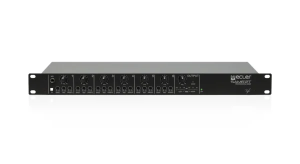 SAM612T 6x2  1U rack  3-band EQ  analogue mixer