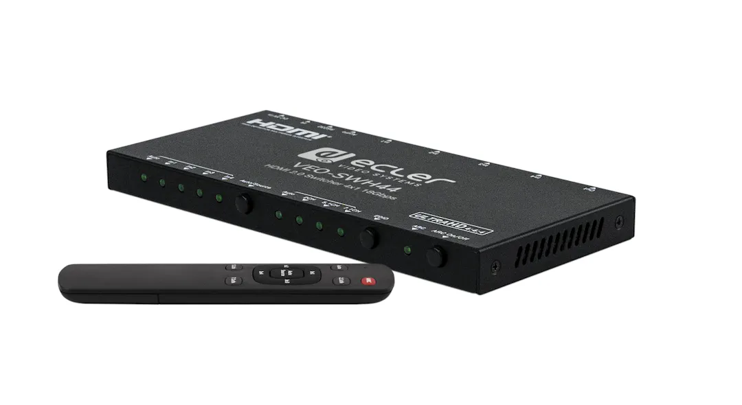 VEO-SWH44 4x1 HDMI 2.0 SWITCHER with audio De-embedder – Image 3