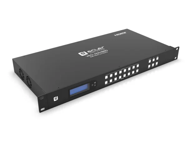 VEO-MXH88D HDMI 2.0 8x8 18Gbps Matrix with Audio De-Embedders and Display – Image 3