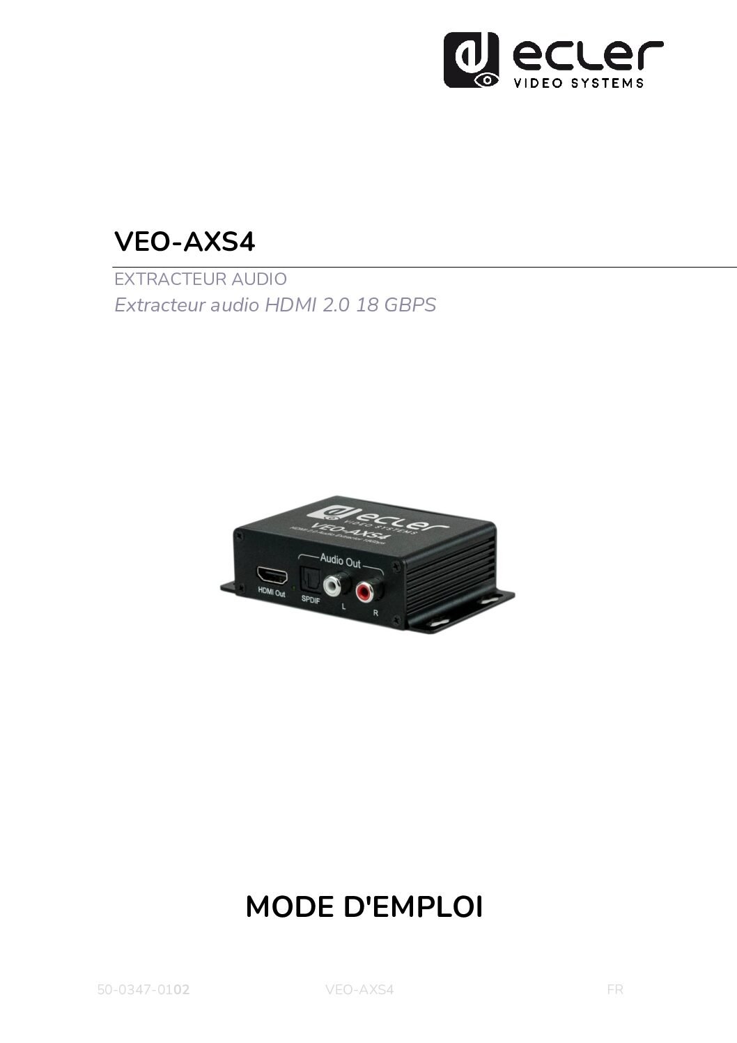 VEO-AXS4 HDMI 2.0 audio De-embedder – Image 4