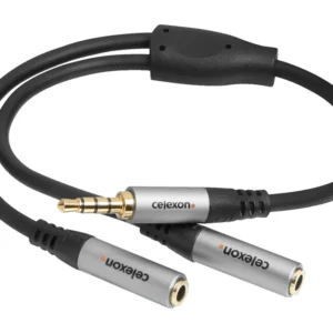 Celexon PRO 0.25m 3.5mm stereo jack to 2x 3.5mm stereo jack MF audio adapter