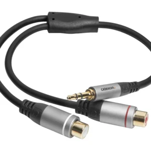 Celexon PRO 0.25m 3.5mm Jack to 2x RCA MF Stereo Audio Adapter