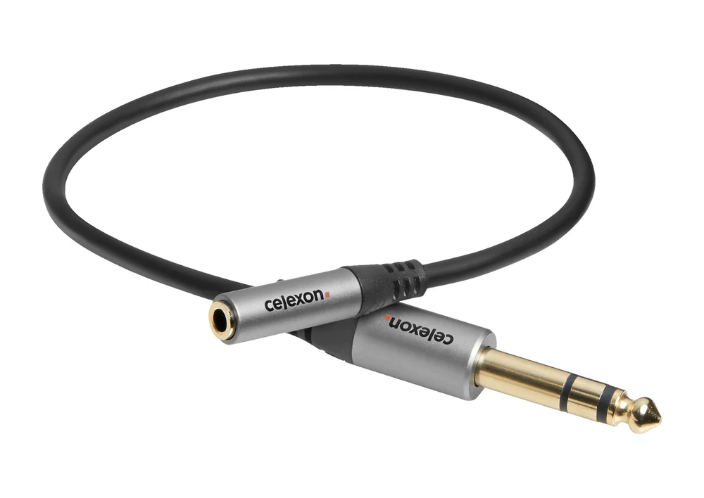Celexon PRO 0.25m 6.3mm stereo jack to 3.5mm stereo jack MF audio adapter