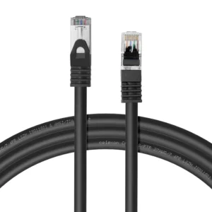 celexon CAT 6A patch cable - S/FTP 1.0 m, black