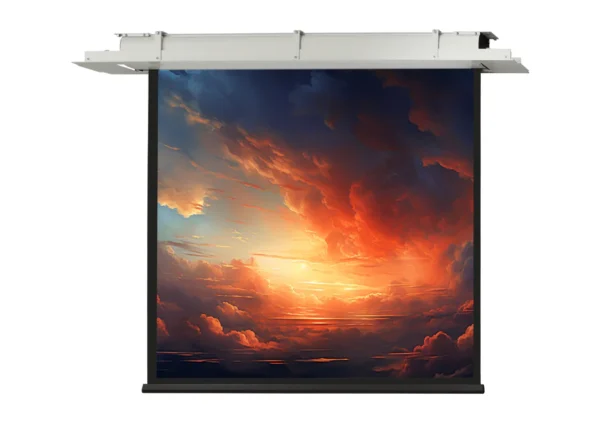 Celexon Expert 160 x 160 cm motorized ceiling-mounted projection screen