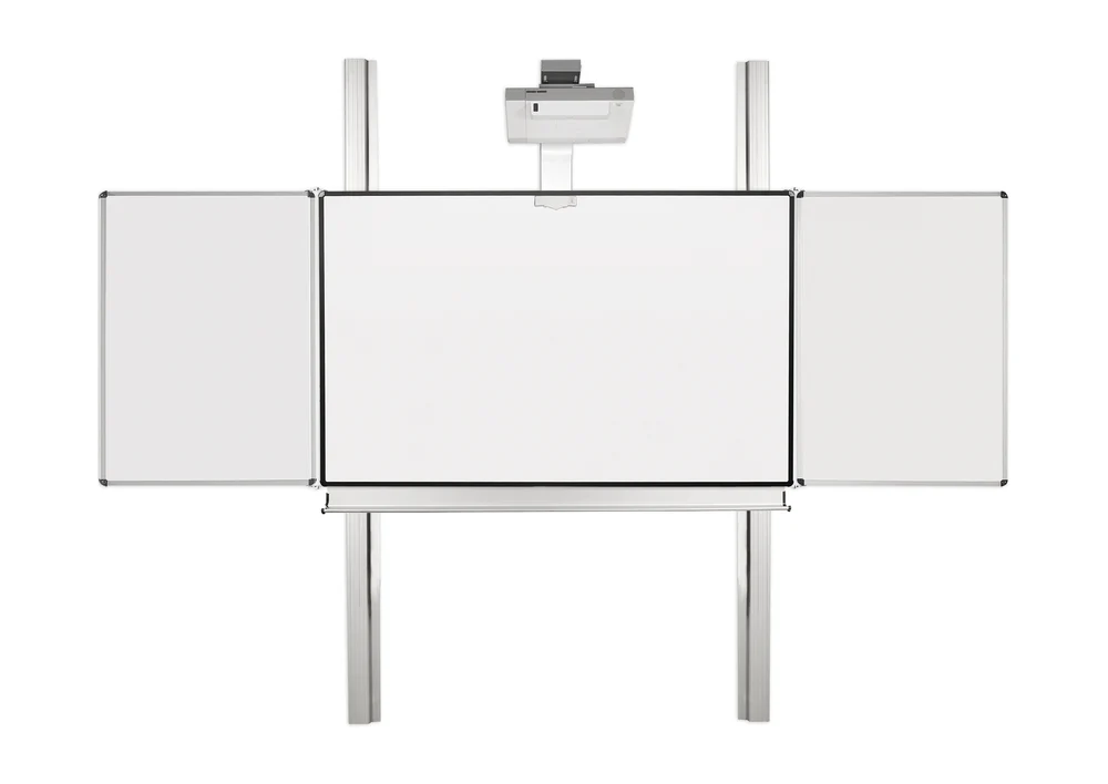 Expert Adjust wall-mounted whiteboard manually adjustable in height 300 x 130cm - TOUCH
