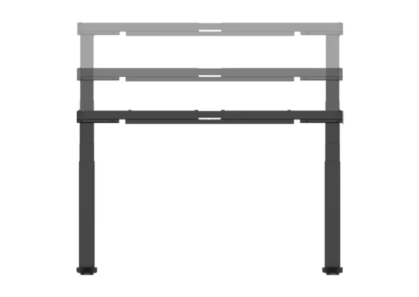 celexon PRO eAdjust-58123 electrically height adjustable desk frame - 58 - 123 cm, black – Image 2