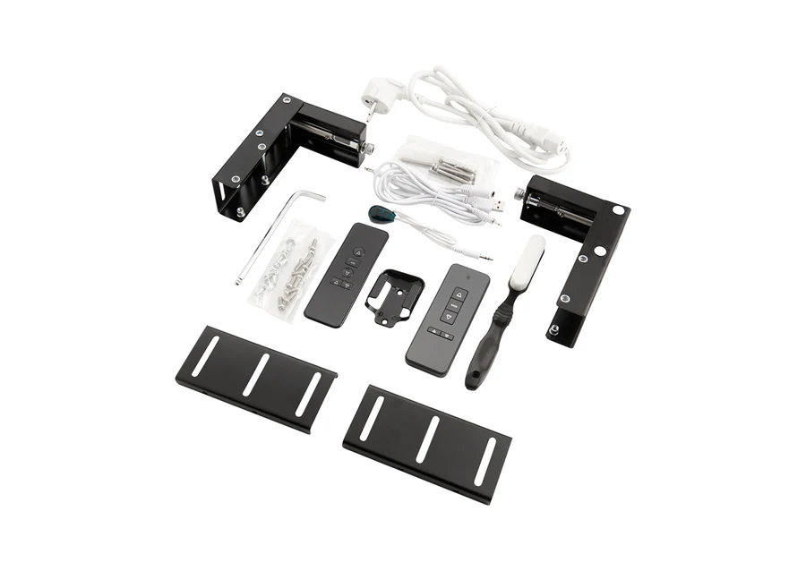 celexon HomeCinema Plus High Contrast Motorized Floor Projector Screen 221 x 124 cm, 100" - CLR UST, Black – Image 7