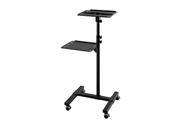 celexon PT3020 mobile presentation table for video projector, with 2 shelves - Black