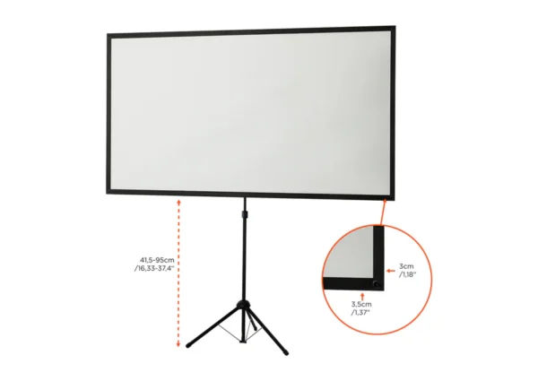 Celexon 177 x 100cm Ultra-Lightweight Freestanding Projection Screen – Image 5