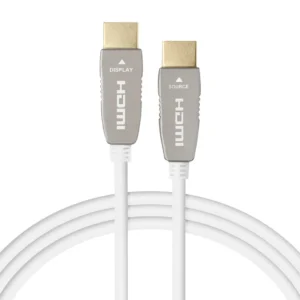 celexon UHD Fiber Optic HDMI 2.0b Active Cable 50m, White