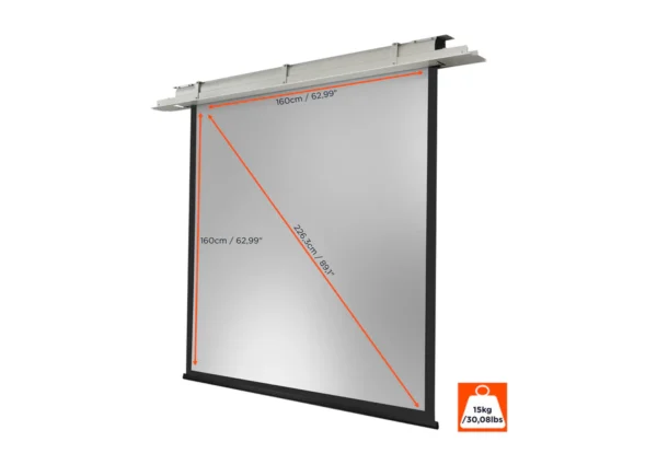 Celexon Expert 160 x 160 cm motorized ceiling-mounted projection screen – Image 7