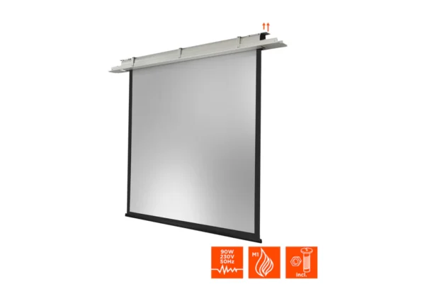 Celexon Expert 160 x 160 cm motorized ceiling-mounted projection screen – Image 9