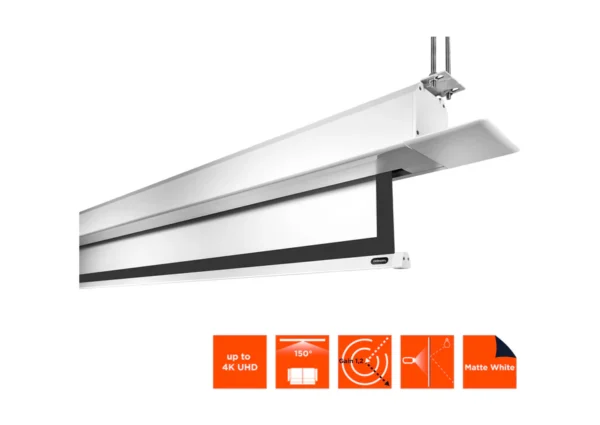 celexon PRO Plus 160 x 160 cm motorized ceiling recessed screen – Image 4