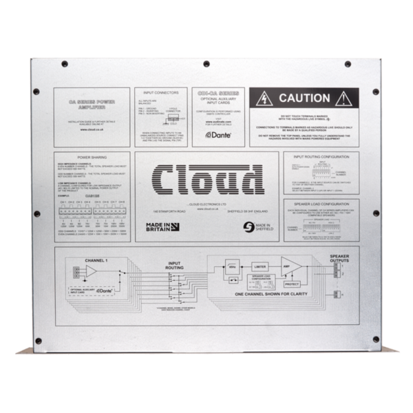 CA4250 - 4 Channel Amplifier 250w Per Output Channel – Image 3