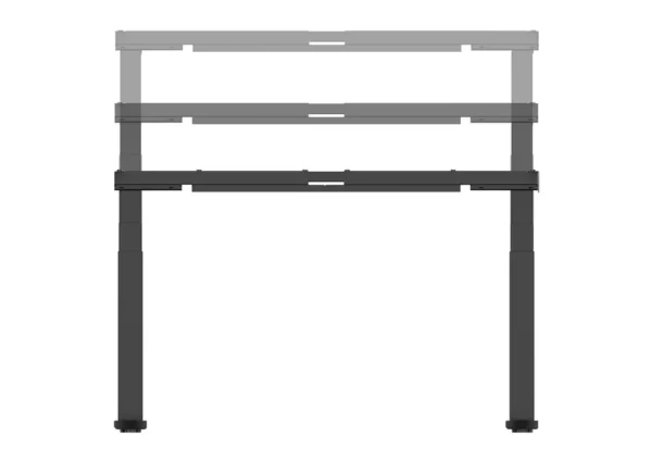 celexon PRO eAdjust-58123 electrically height-adjustable desk - black, with 125 x 75 cm table top – Image 2