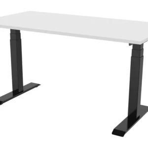 celexon PRO eAdjust-58123 electrically height-adjustable desk - black, with 125 x 75 cm table top