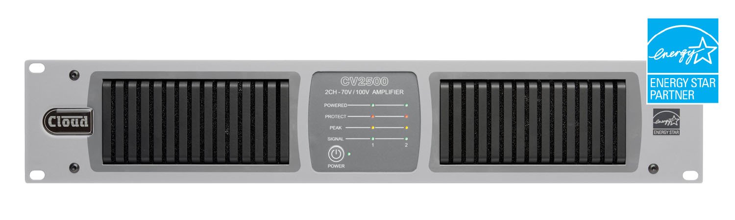 CV2500 - 2 Channel 70/100v Digital DSP Amplifier