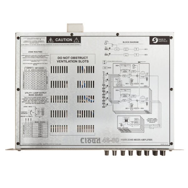 46-80 & 46-80T - 4 Zone Integrated Mixer Amplifier – Image 3