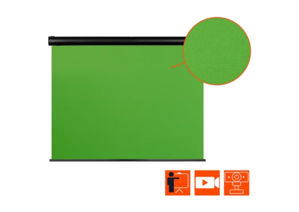 Celexon Chroma Key Motorized Green Screen 300 x 225 cm – Image 2