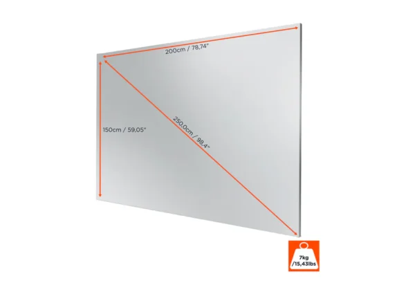 Celexon Expert PureWhite 200 x 150 cm Frame Projection Screen – Image 6